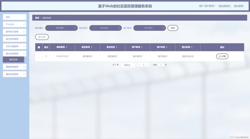 基于Web的社區(qū)醫(yī)院管理服務(wù)系統(tǒng)運行維護方案
